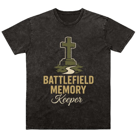 Military Historian Battlefield Research War Mineral Wash T Shirts