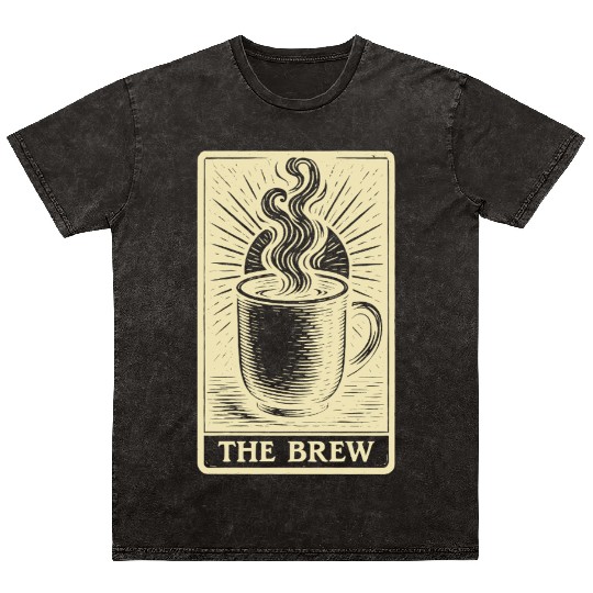 Mystical Tarot Coffee Card – The Brew Mineral Wash T Shirts