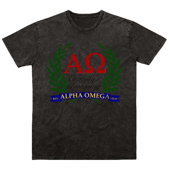 Alpha Omega, Eternity's Fraternity Mineral Wash T Shirts