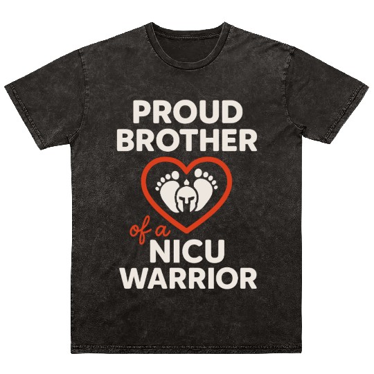 NICU Sibling Preemie Big Brother Big Sister Mineral Wash T Shirts