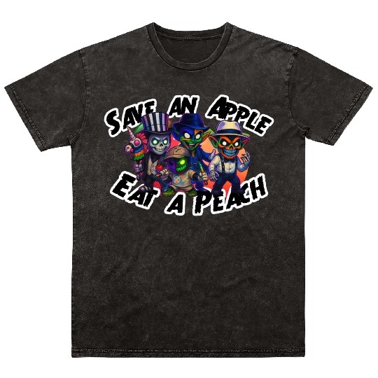 peachy kings Save an Apple Eat a Peach Mineral Wash T Shirts
