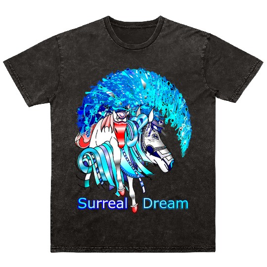 Art-Gil Horse 1 Surreal Horses from another world Mineral Wash T Shirts