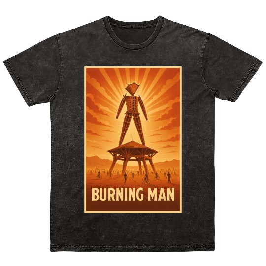 Burning Man Mineral Wash T Shirts