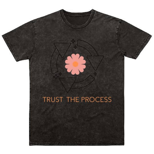 Trust the Process Blossom Mineral Wash T Shirts