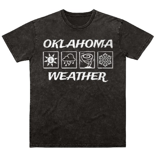 Oklahoma Weather - Seasons Mineral Wash T Shirts