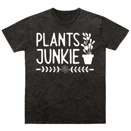Plants junkie Mineral Wash T Shirts