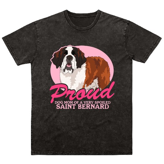 Saint Bernard Dog Mom St. Bernhard Mineral Wash T Shirts
