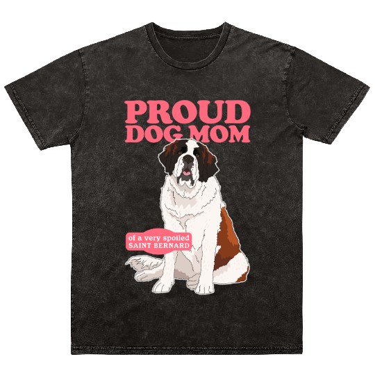 Saint Bernard Dog Mom St. Bernhard Mineral Wash T Shirts