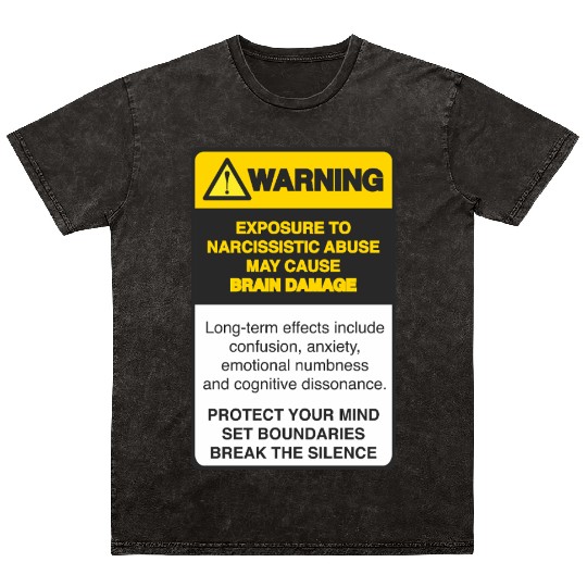 Warning Mineral Wash T Shirts