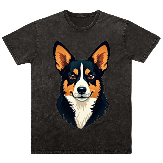 “Pembroke Welsh Corgi” – Bold & Beautiful Dogs Mineral Wash T Shirts