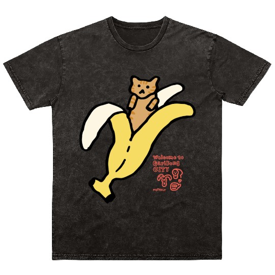 Bananyang - 011. Cheese Tabby Mineral Wash T Shirts