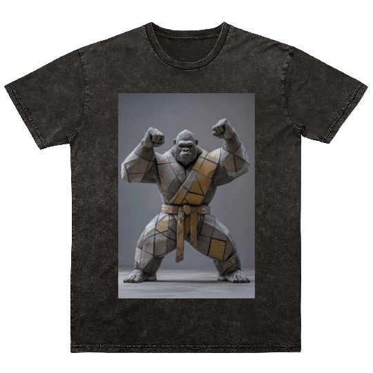 Sumo Gorilla Warrior Mineral Wash T Shirts