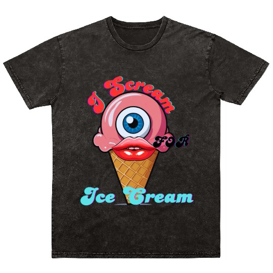 I Scream Mineral Wash T Shirts