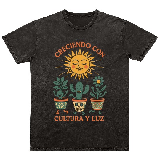 Plantita Latina Plant Mom Plantita Life Hispanic Mineral Wash T Shirts