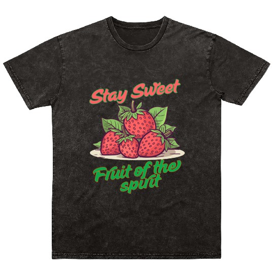 Stay sweet fruit of the spirit, vintage fruit Mineral Wash T Shirts