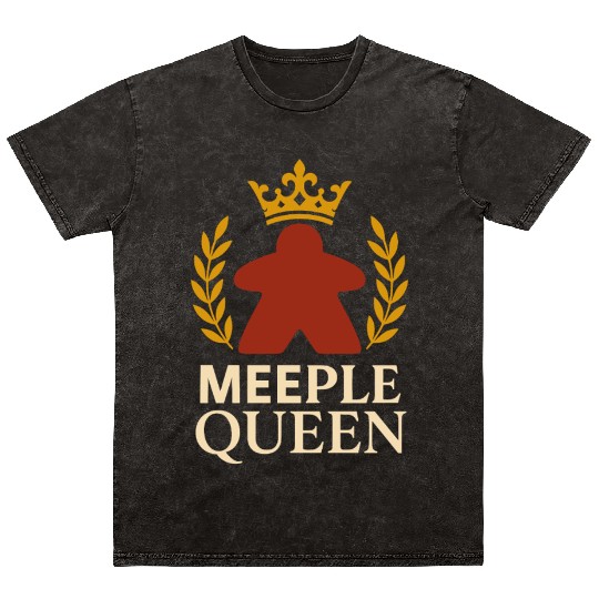 Board Game Geek Meeple Strategy Tabletop Gamer Mineral Wash T Shirts