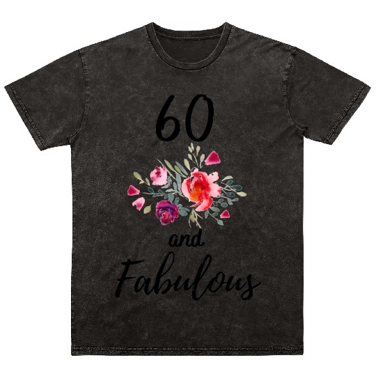 60th Birthday Mineral Wash T Shirts