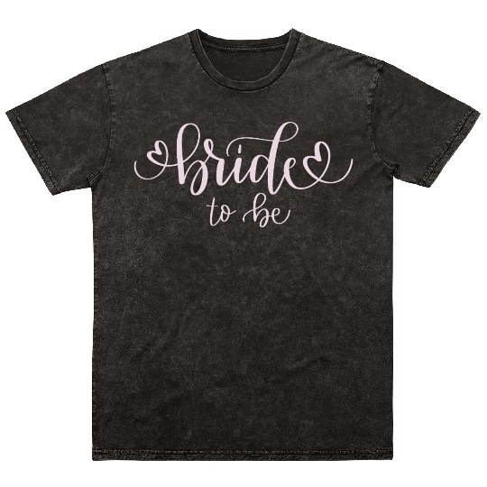 bride to be (light pink) Mineral Wash T Shirts