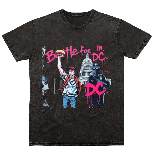 Free DC Sandwich Guy Banksy Style Street Art Mineral Wash T Shirts