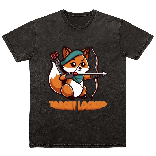 target locked - archer fox Mineral Wash T Shirts
