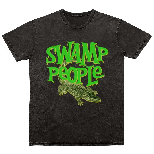Swamp People Alligators Mineral Wash T Shirts