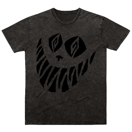 Crazy Cheshire Cat Face Mineral Wash T Shirts