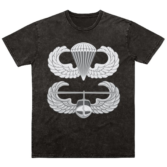 Airborne Air Assault Mineral Wash T Shirts