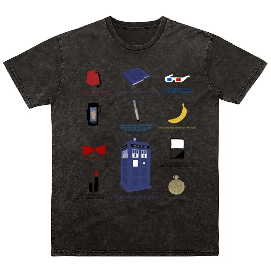Doctor Who Items Mineral Wash T Shirts