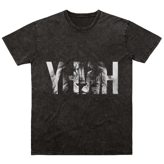 YHWH (Yahweh) Lion Mineral Wash T Shirts