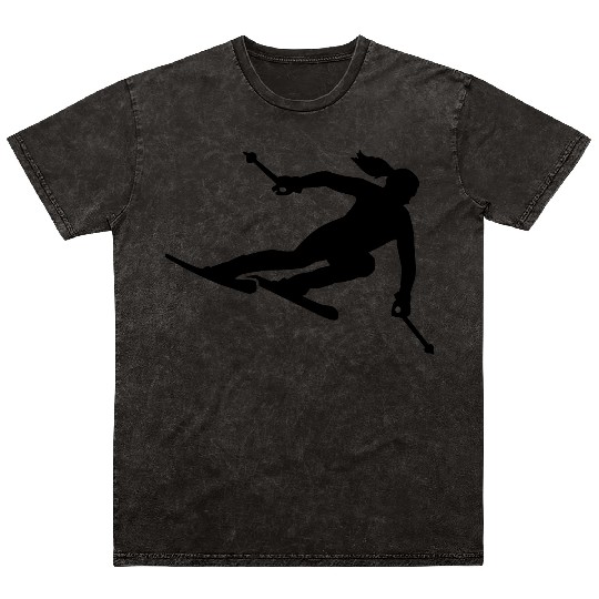 Skiing Mineral Wash T Shirts