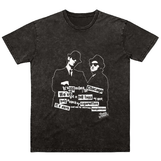 The Blues Brothers - We've got a full tank of gas Mineral Wash T Shirts
