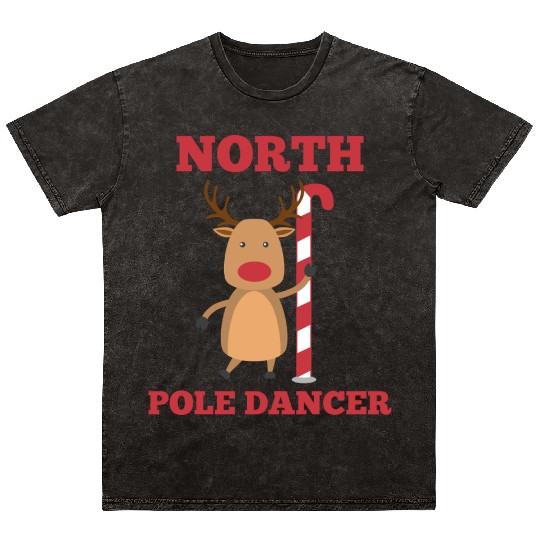 North Pole Dancer Mineral Wash T Shirts