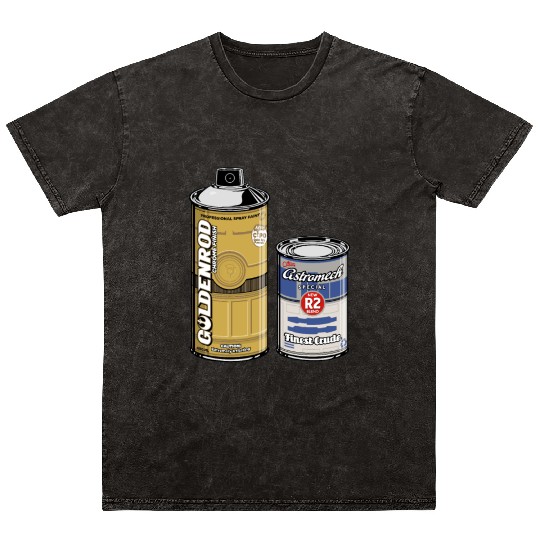 Funny Star Wars r2d2 and c3p0 parody Mineral Wash T Shirts