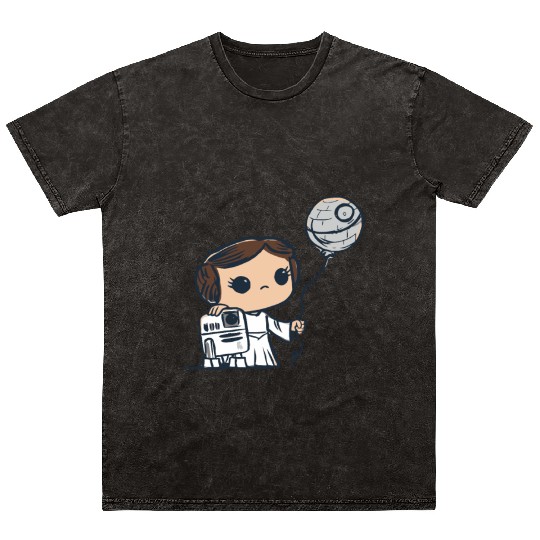 Cute Star Wars kids comic Mineral Wash T Shirts
