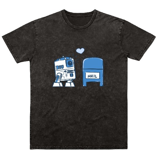 Funny Star Wars r2d2 comic Mineral Wash T Shirts
