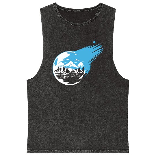 Final Fantasy 7 Inspired Mineral Wash Tank Tops