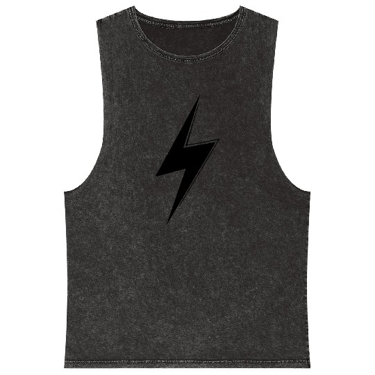 lightning bolt Mineral Wash Tank Tops