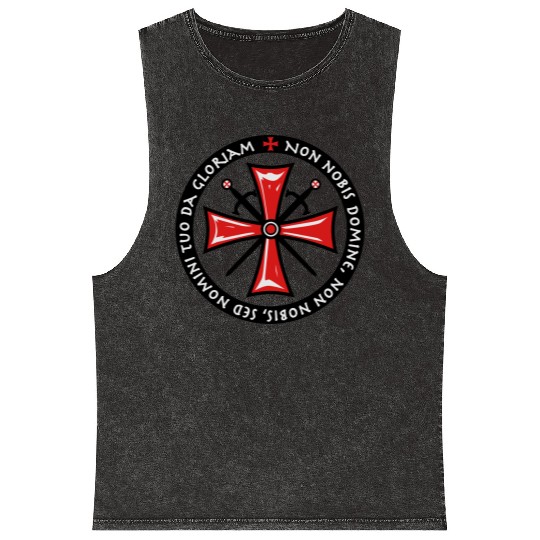 Cross Knights Templar Mineral Wash Tank Tops