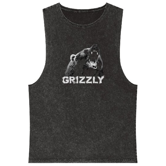 Grizzly Bear Mineral Wash Tank Tops