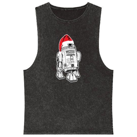 R2D2-Chrstmas Mineral Wash Tank Tops