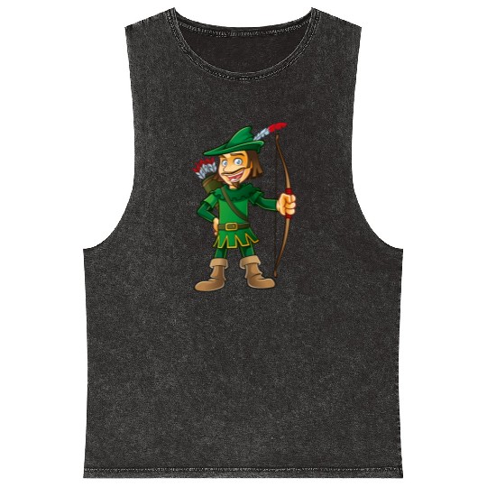 Robin Hood-arrows-bow-tale Mineral Wash Tank Tops