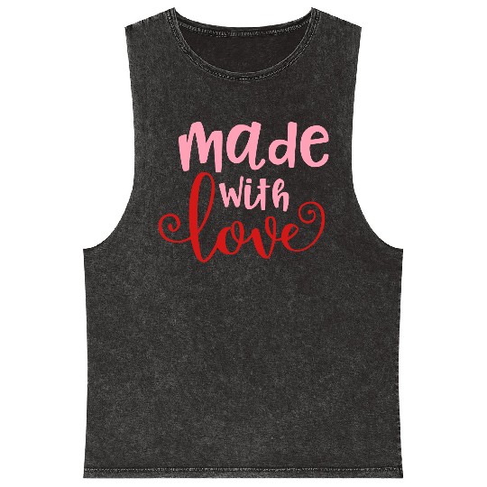 Made With Love Baby Infant Valentine Mineral Wash Tank Tops