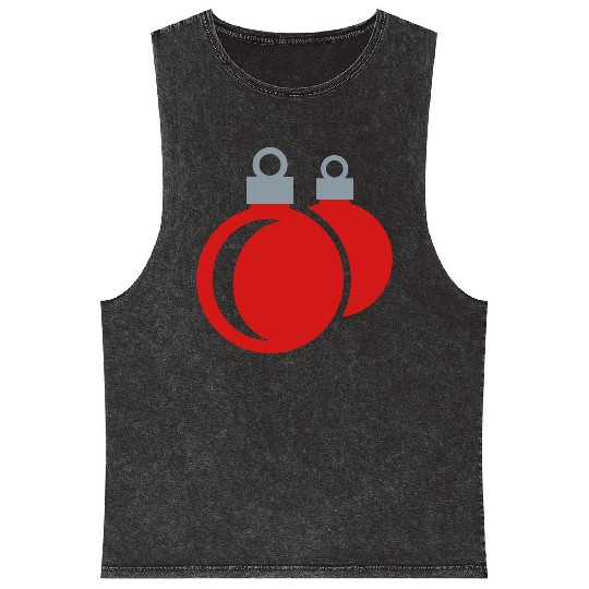 Christmas balls - xmas Mineral Wash Tank Tops