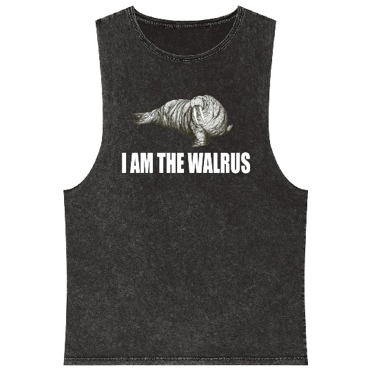 I Am The Walrus Mineral Wash Tank Tops