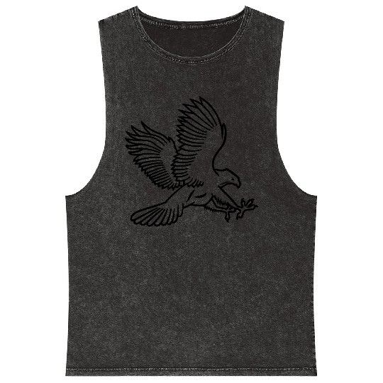 hawk Mineral Wash Tank Tops