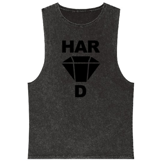 Hard icon diamond Mineral Wash Tank Tops