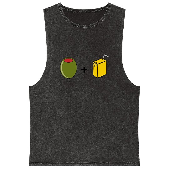 Olive Juice I Love You Mineral Wash Tank Tops