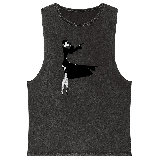 Sexy Woman Mineral Wash Tank Tops