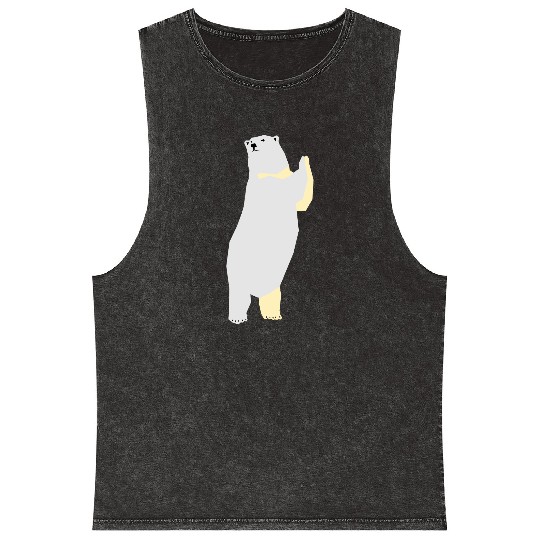 Polar bear Mineral Wash Tank Tops