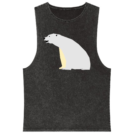 Polar bear Mineral Wash Tank Tops